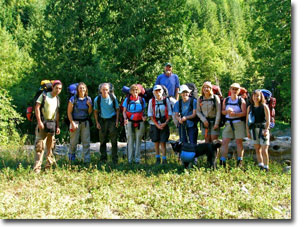 The Hopeful Hikers looking for the Hudson's Bay Brigade Trail